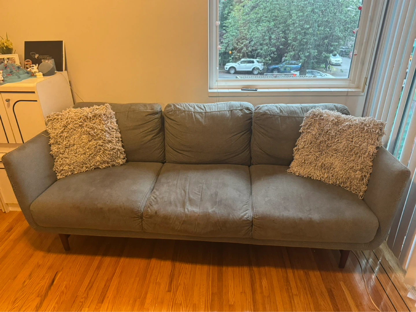 Grey 3-Seater Sofa - photo 2