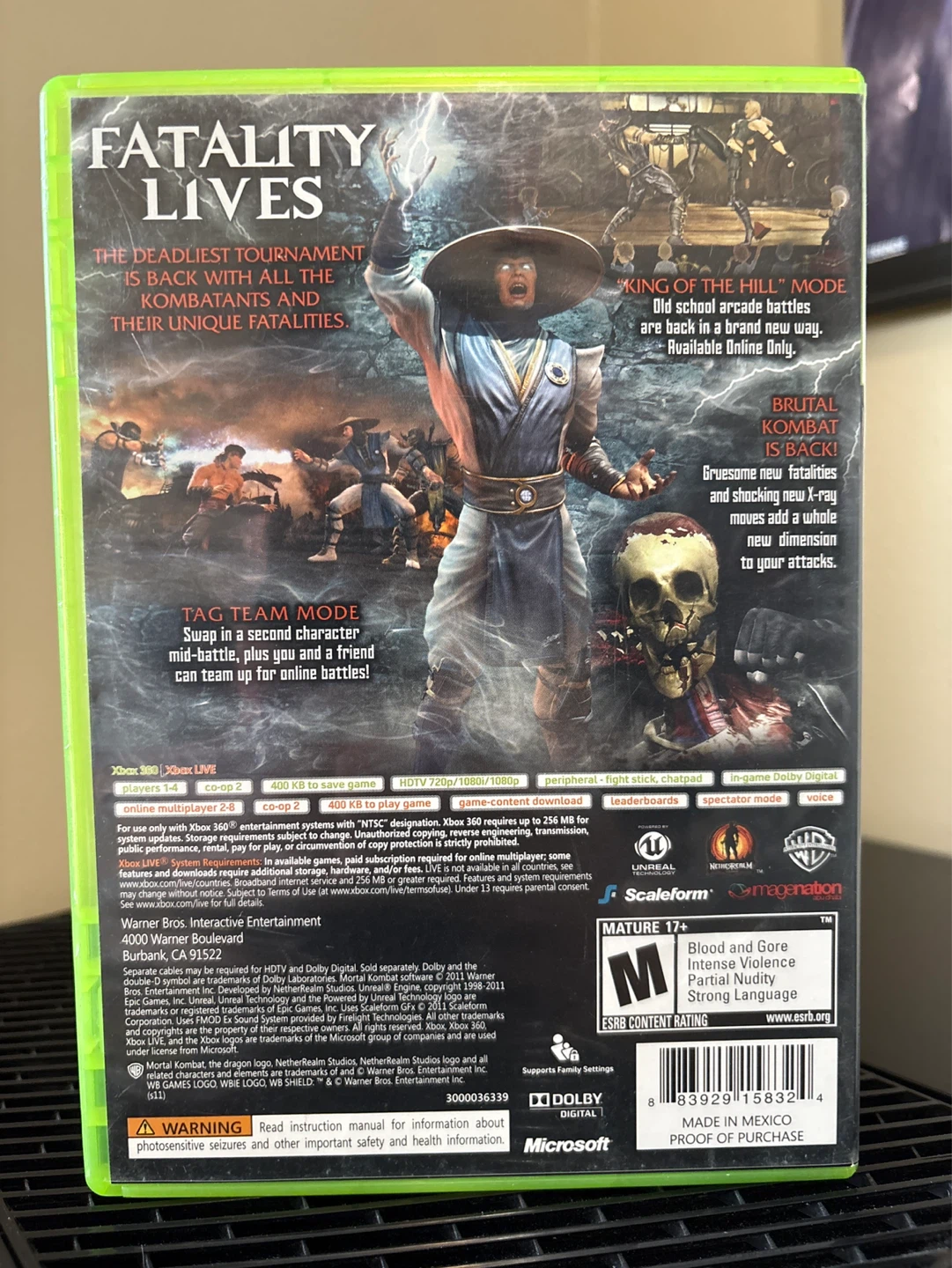 Mortal Kombat for Xbox 360 - photo 2