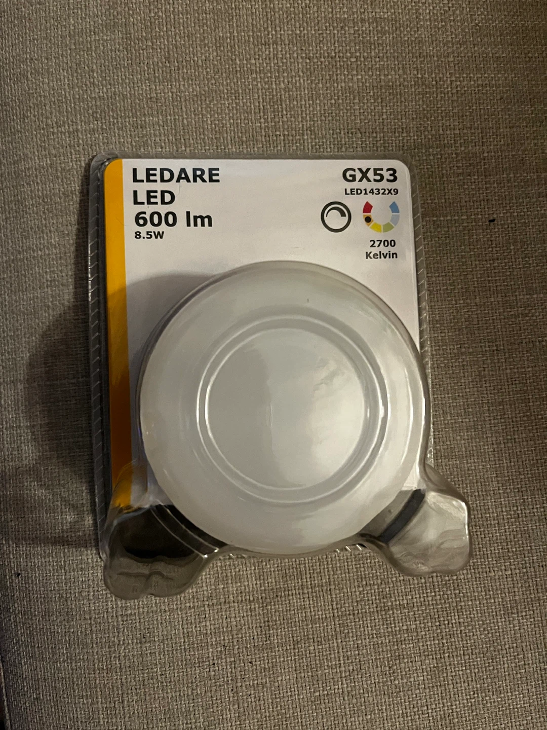 IKEA LEDARE GX53 LED 600 lm Lamp