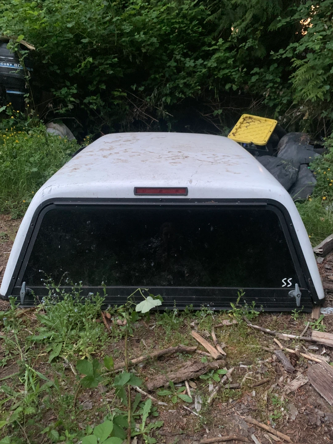 White Truck Cap Canopy - photo 2
