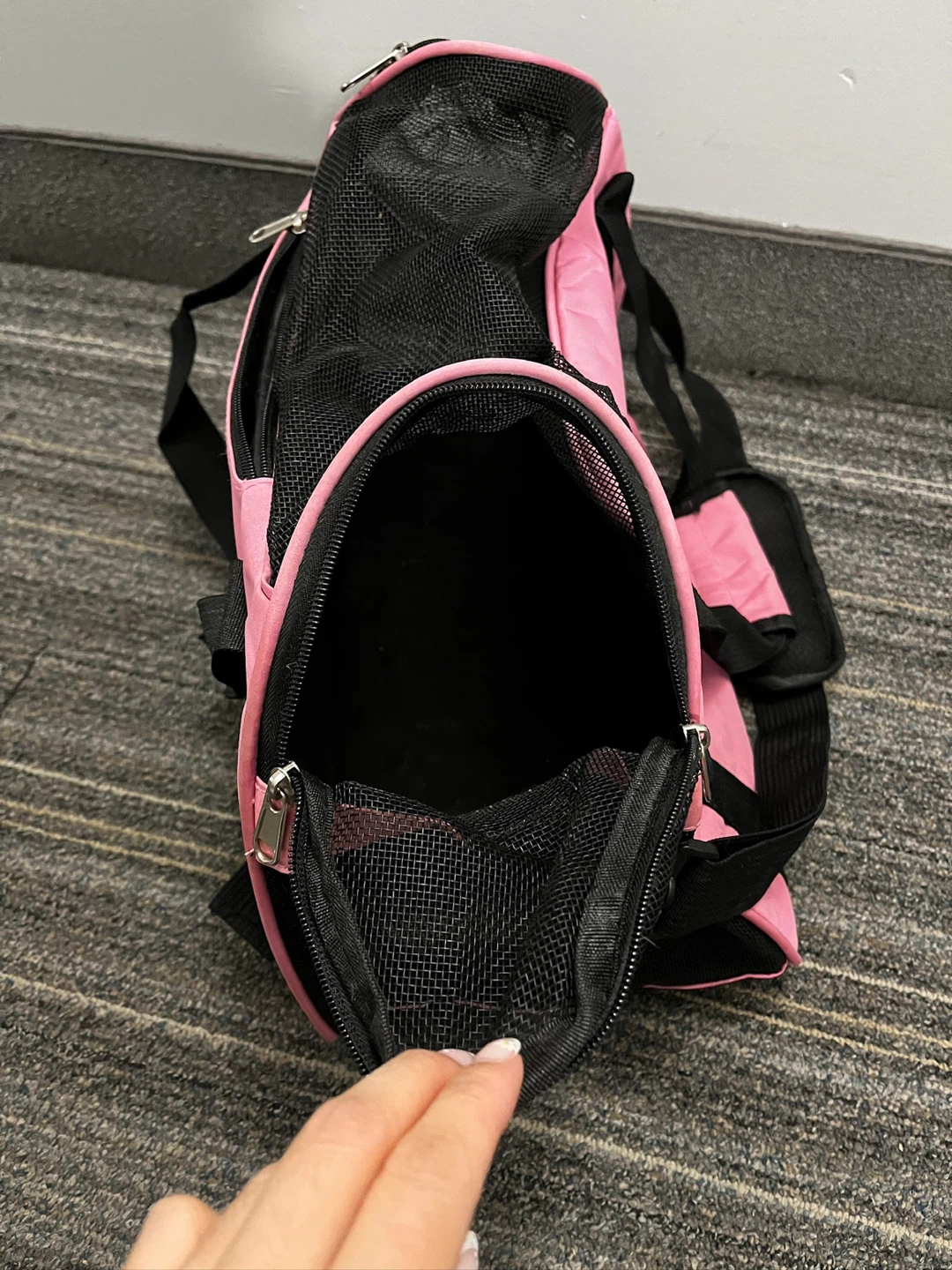 Pink and Black Pet Carrier Bag - photo 5