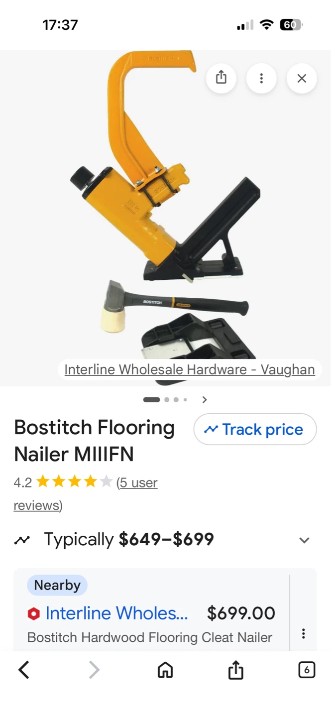 Bostitch flooring nailer