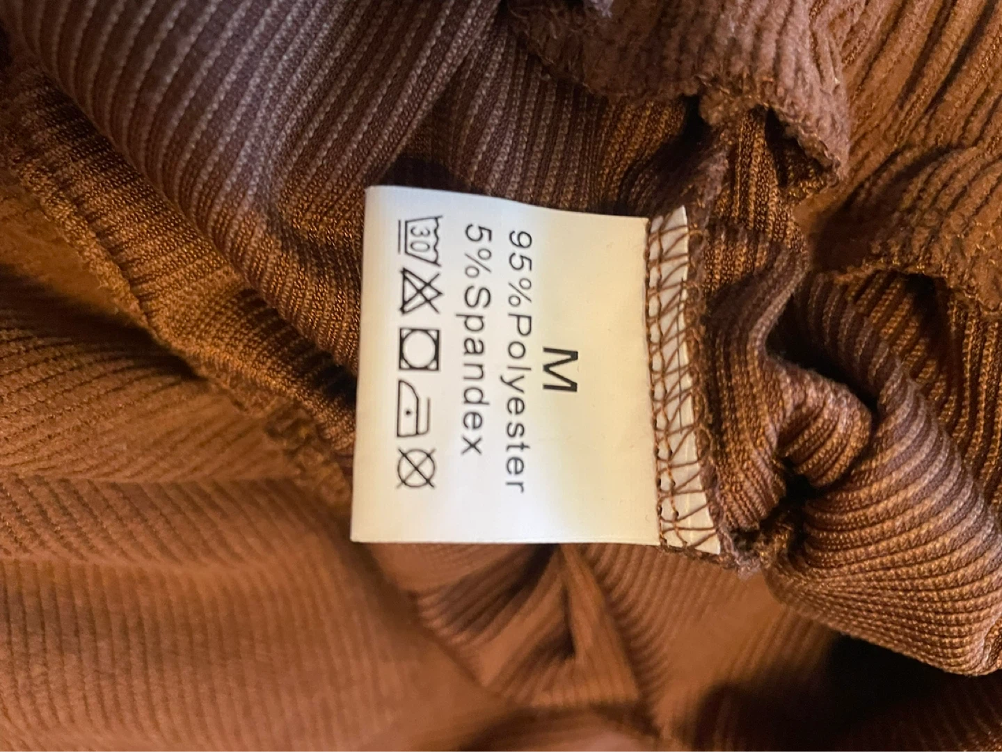 Brown Corduroy Pants - Size Medium - photo 3