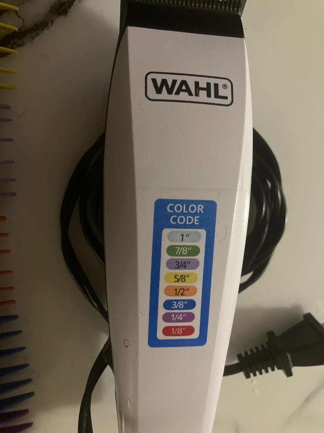 Wahl Hair Clippers with Color Code Guards