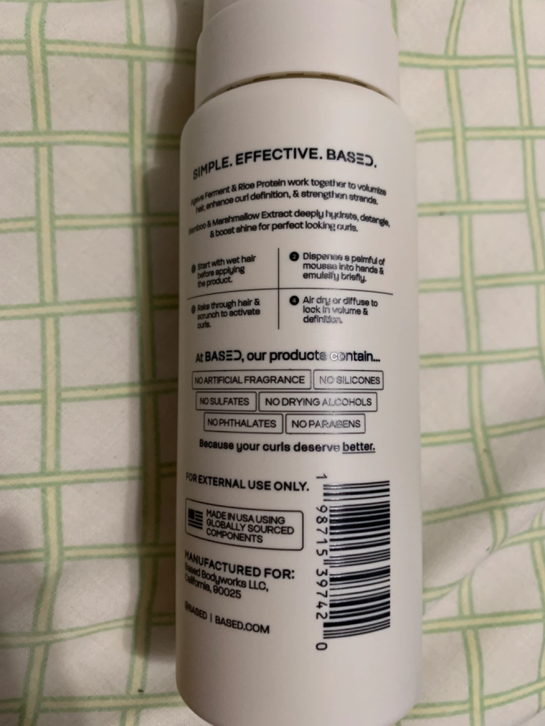 BASED Curl Mousse Conditioner And Clay Bundle New Open Box - photo 4