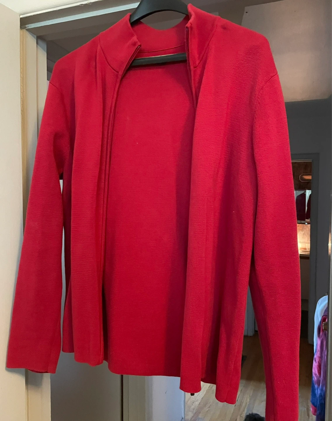 Vintage Roots Red Zip-Up Sweater - XL/TG