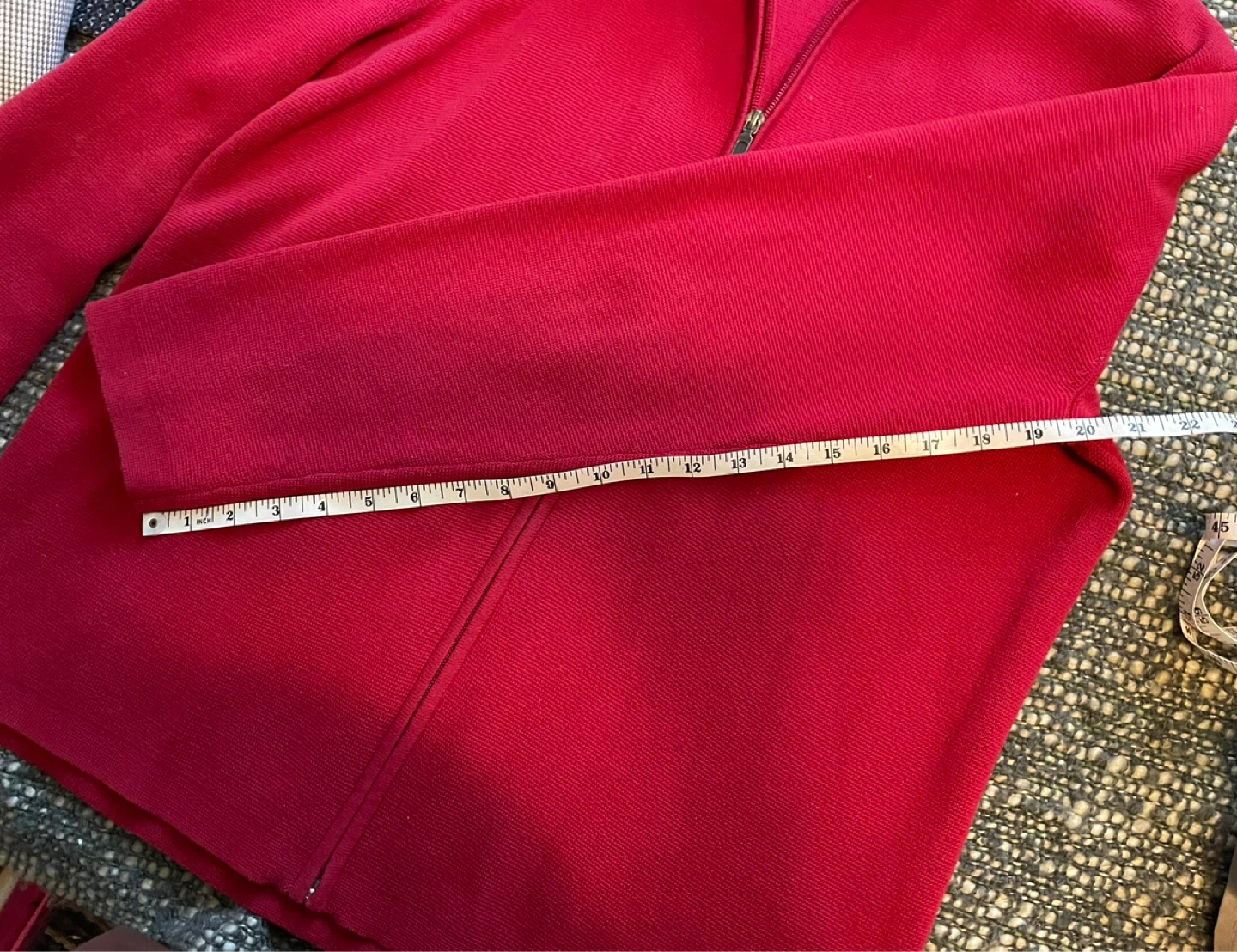 Vintage Roots Red Zip-Up Sweater - XL/TG - photo 4