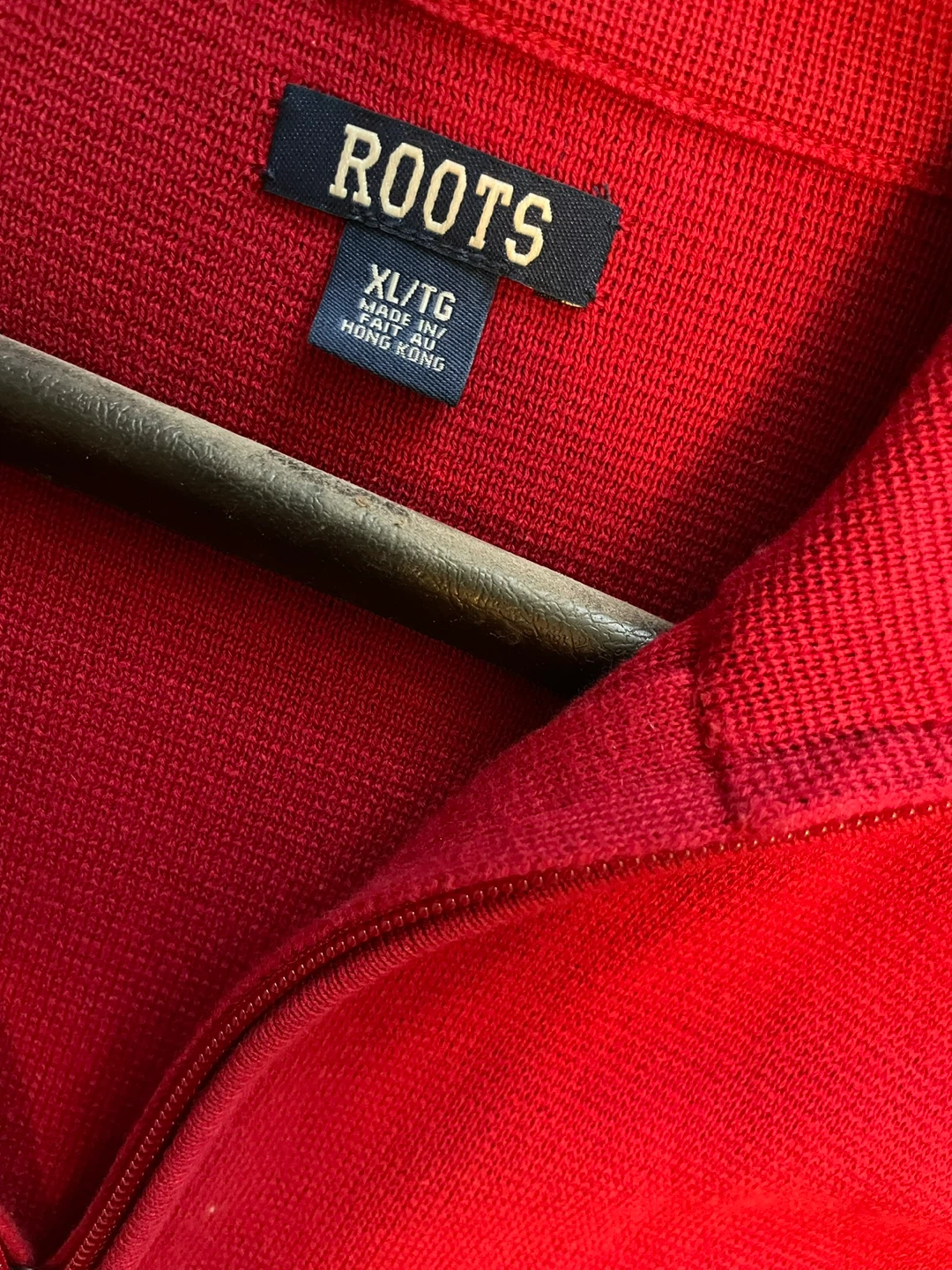 Vintage Roots Red Zip-Up Sweater - XL/TG - photo 3