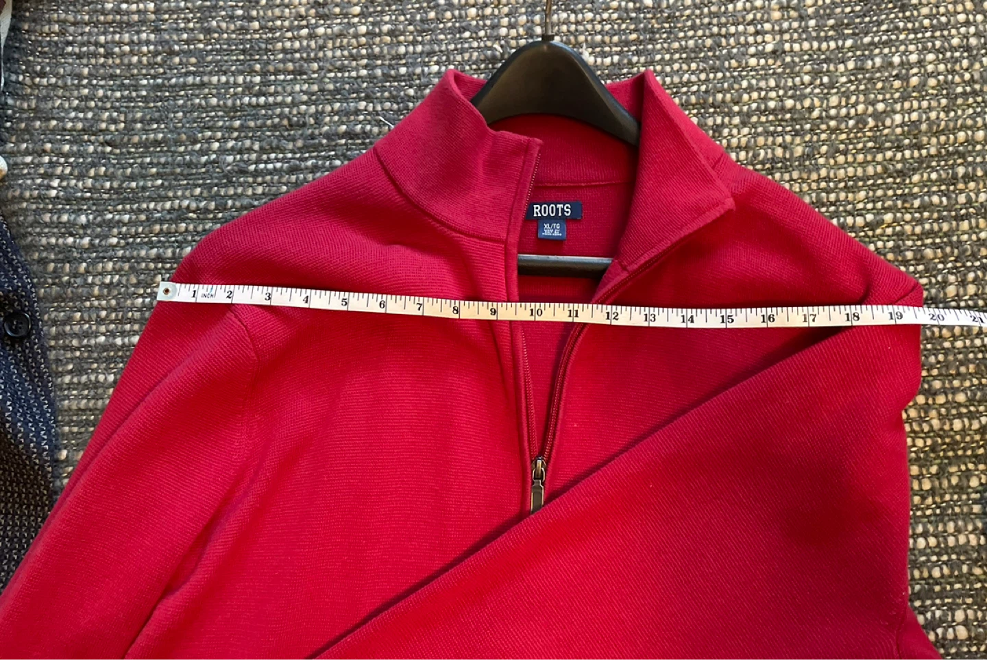 Vintage Roots Red Zip-Up Sweater - XL/TG - photo 5