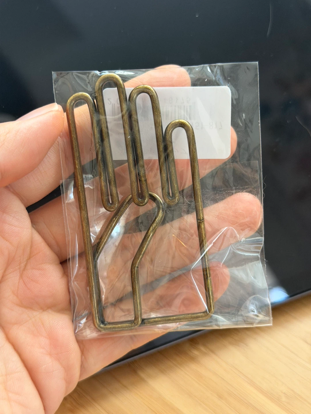 Brass Hand Paper Clip - Traveler’s