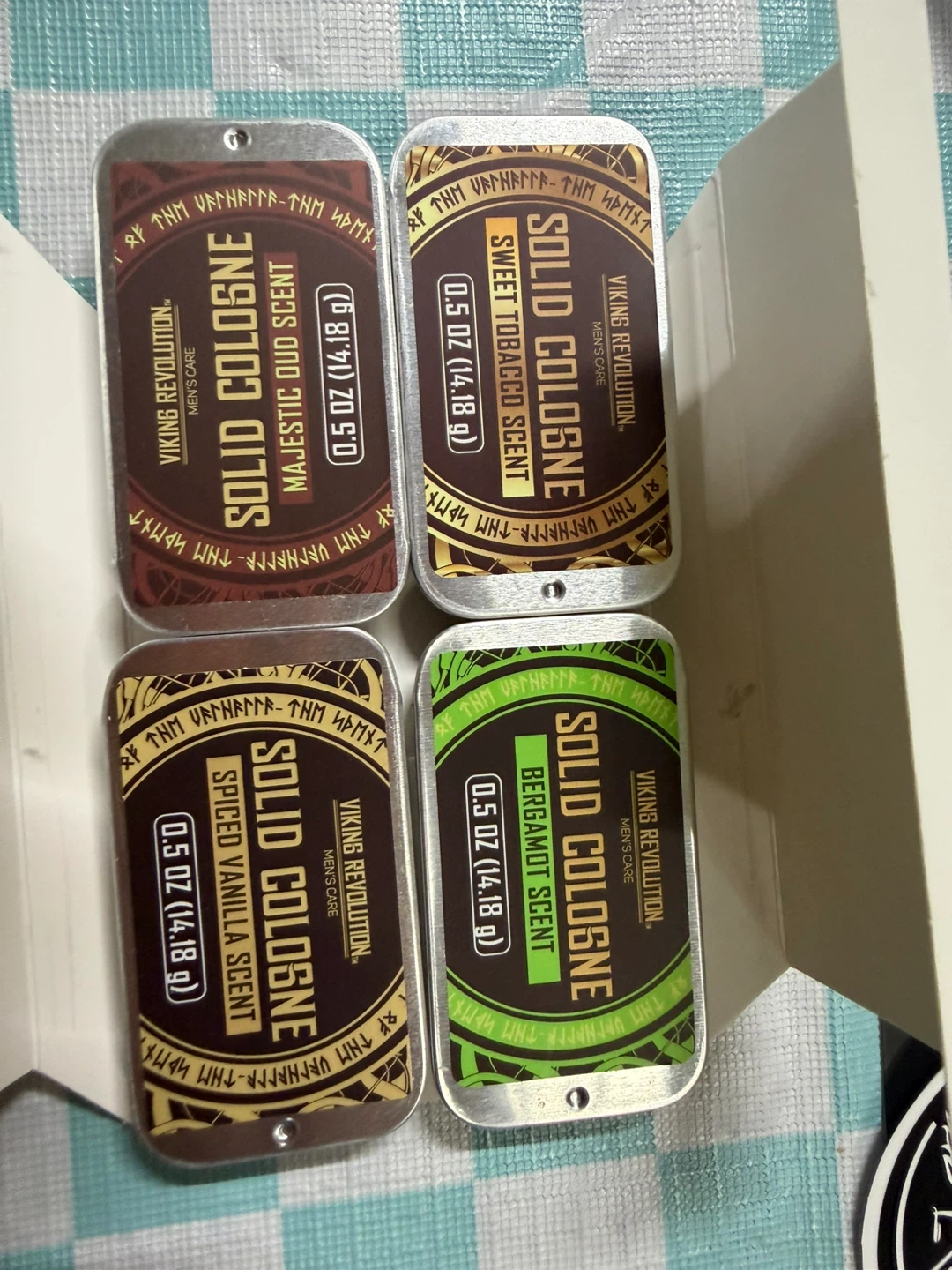 Viking Revolution Solid Cologne 4 Pack Variety Scent