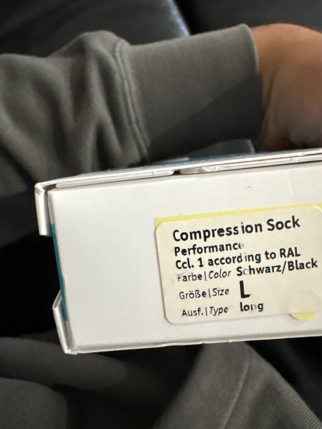 Bauerfeind Compression Sock Performance - Black, Size L - photo 3