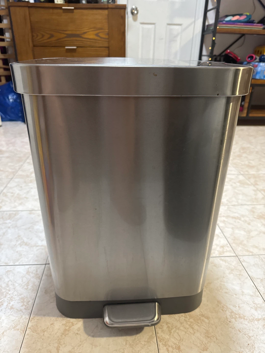 Stainless Steel Step Trash Can