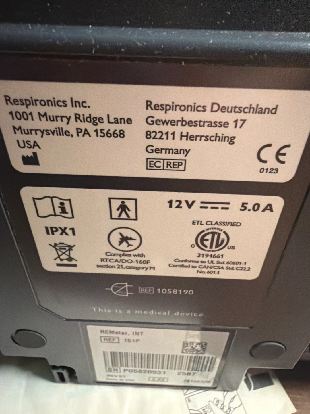 Philips Respironics REMstar CPAP Machine - photo 4