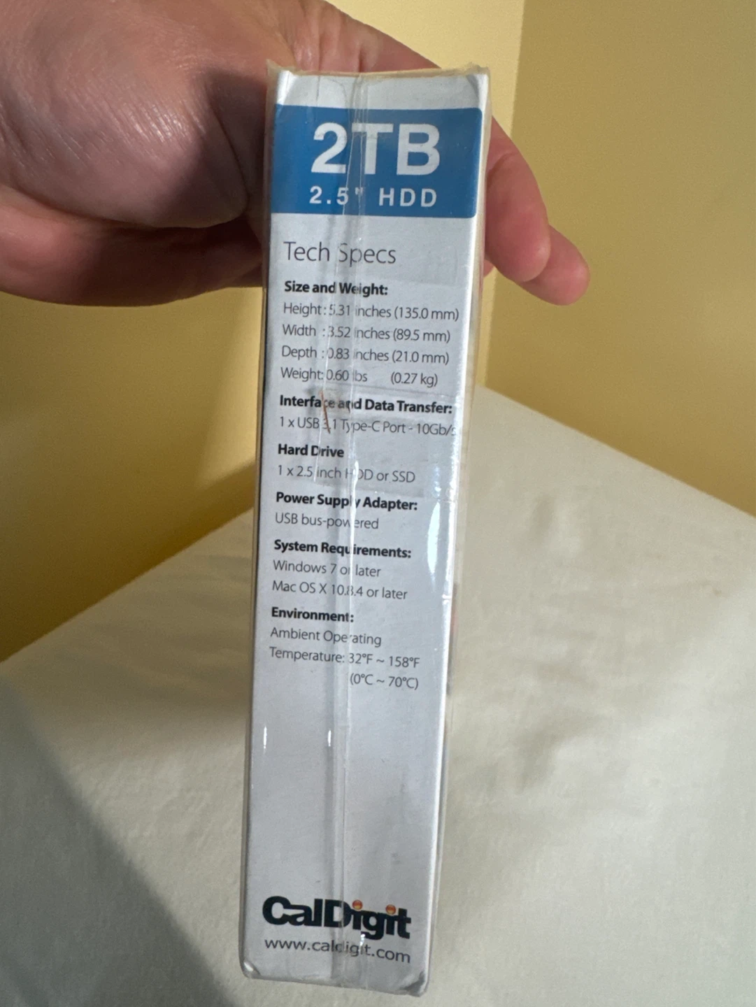 CalDigit Tuff 2TB USB 3.1 2.5" HDD External Hard Drive - photo 4