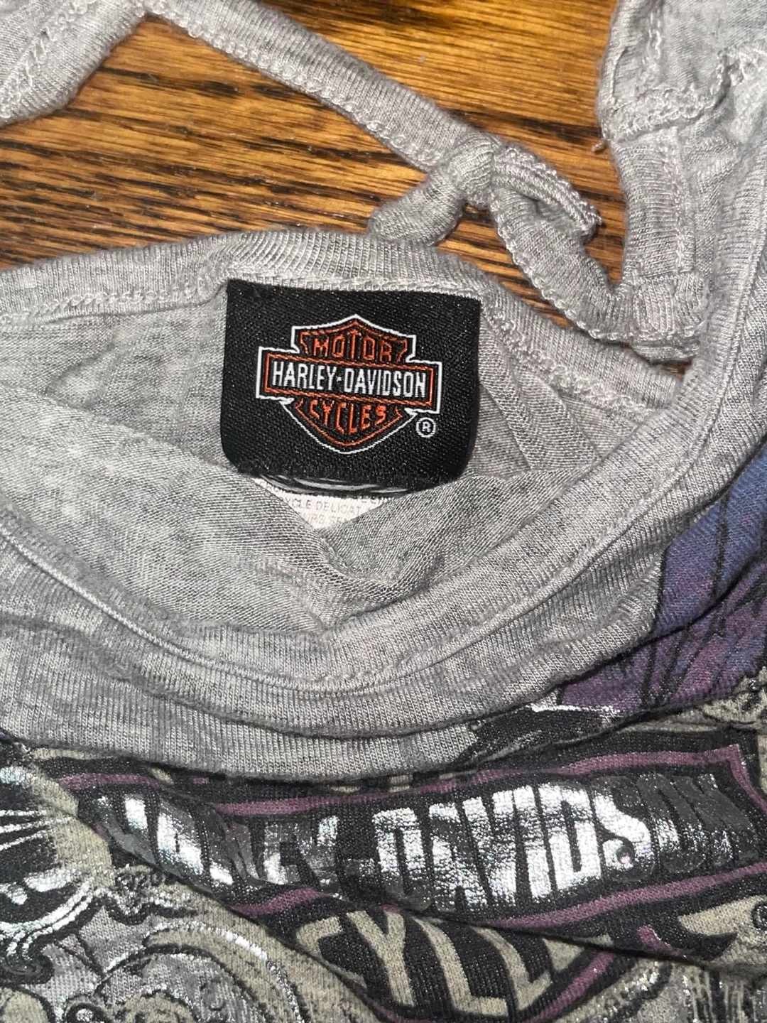 Harley-Davidson Women's Grey Wing Graphic T-Shirt - photo 2
