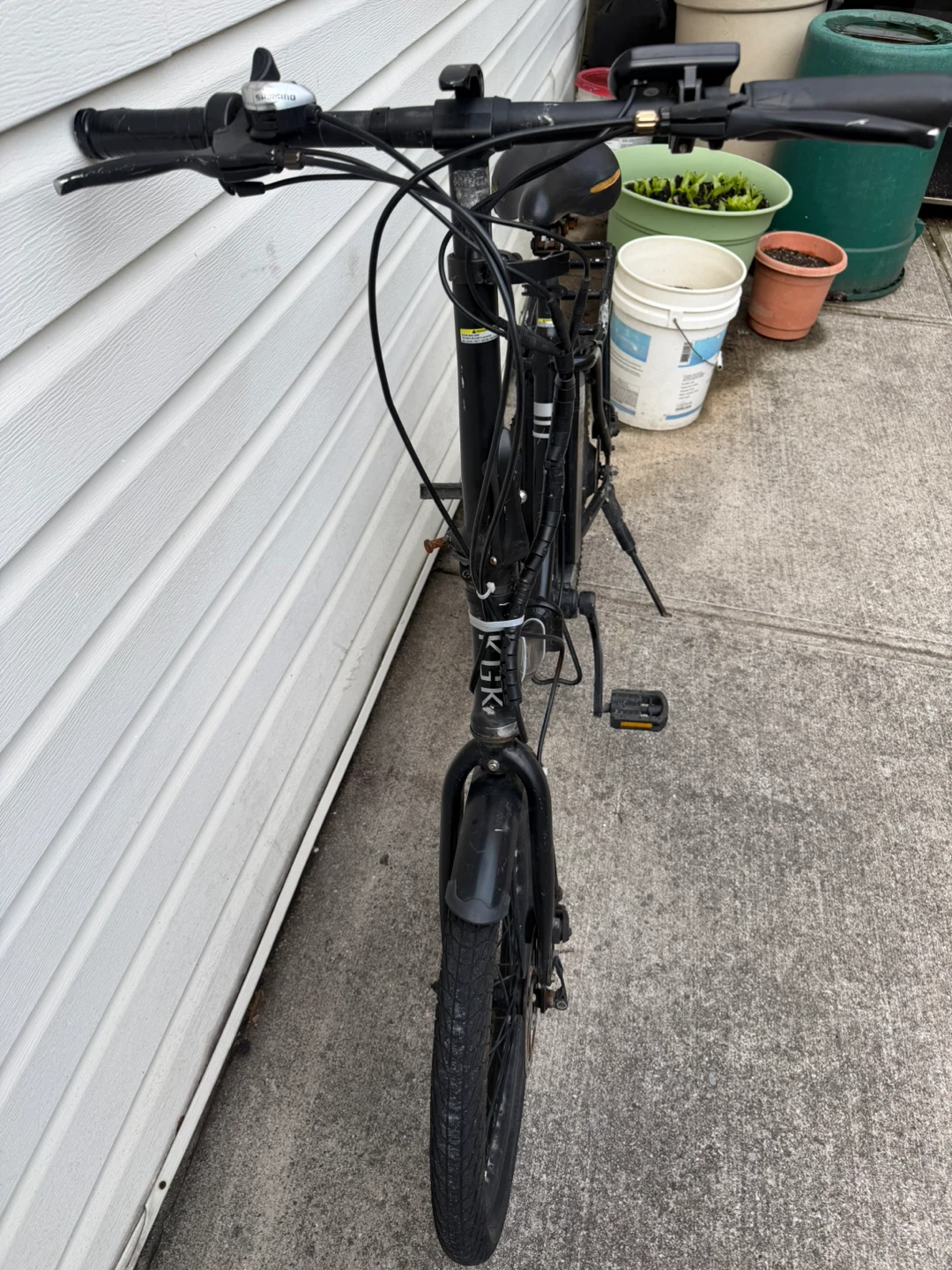 Black K-G-K Folding Electric Bicycle