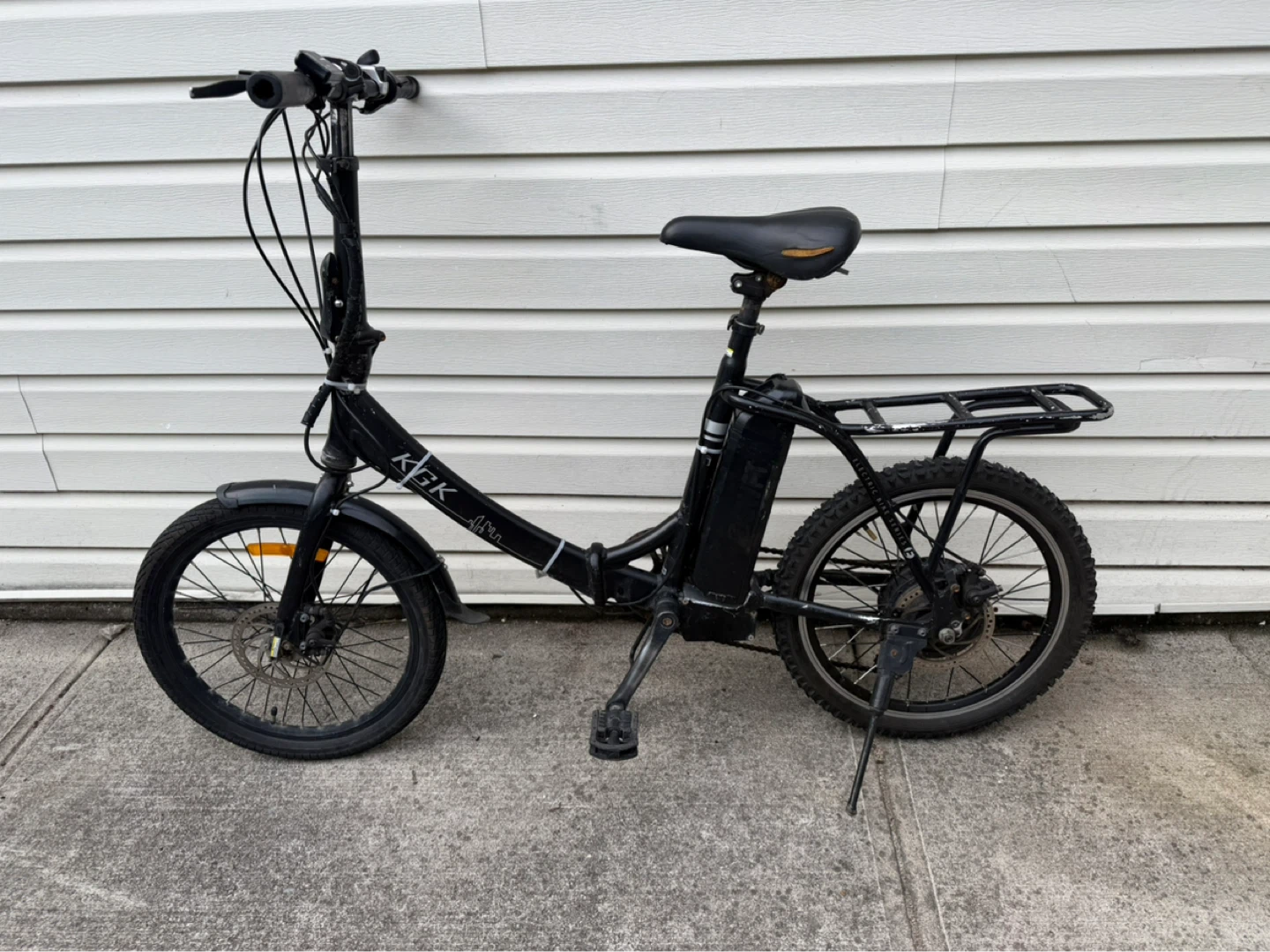 Black K-G-K Folding Electric Bicycle - photo 3