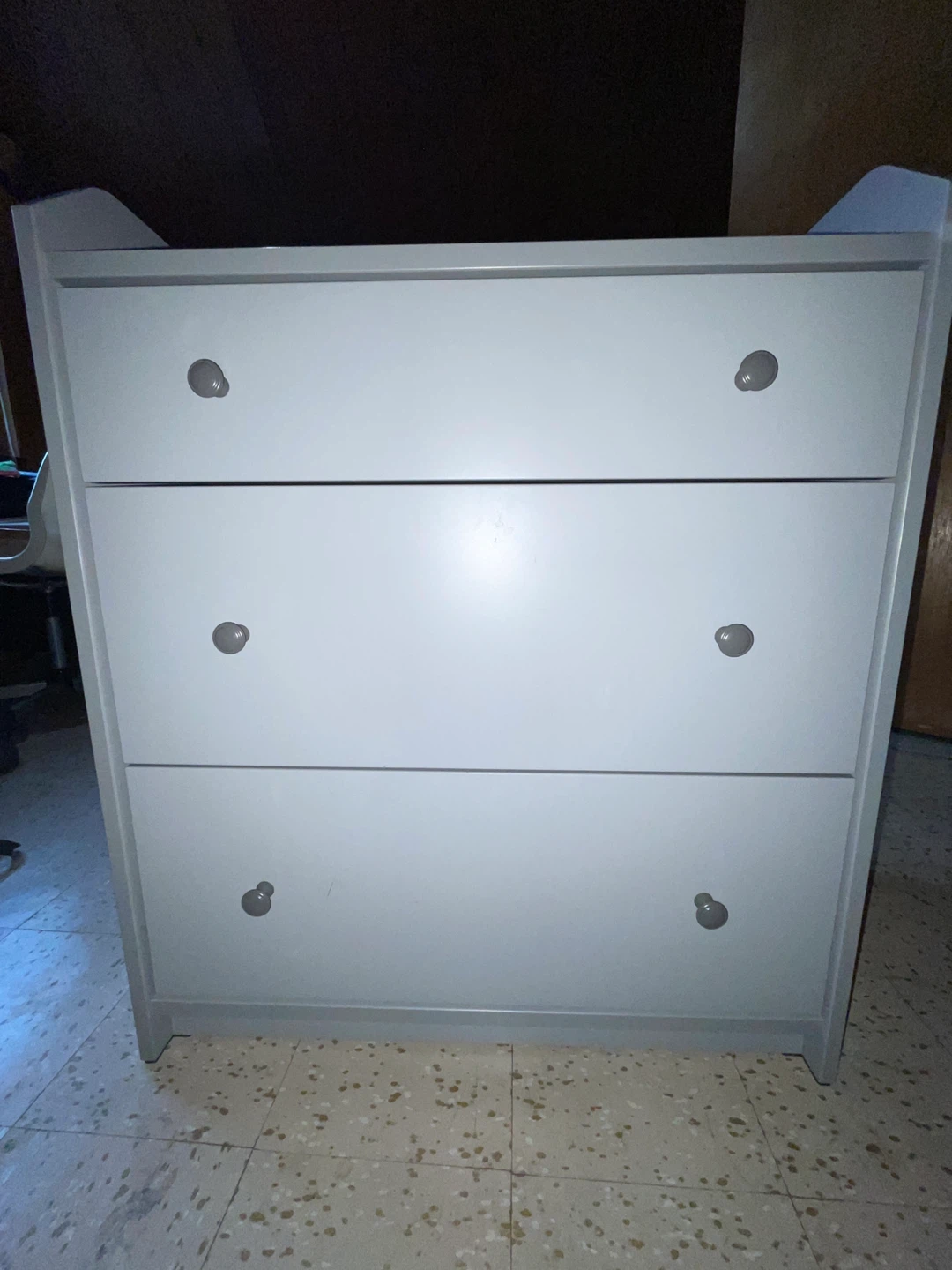 IKEA Hauga Grey 3-Drawer Dresser - photo 5