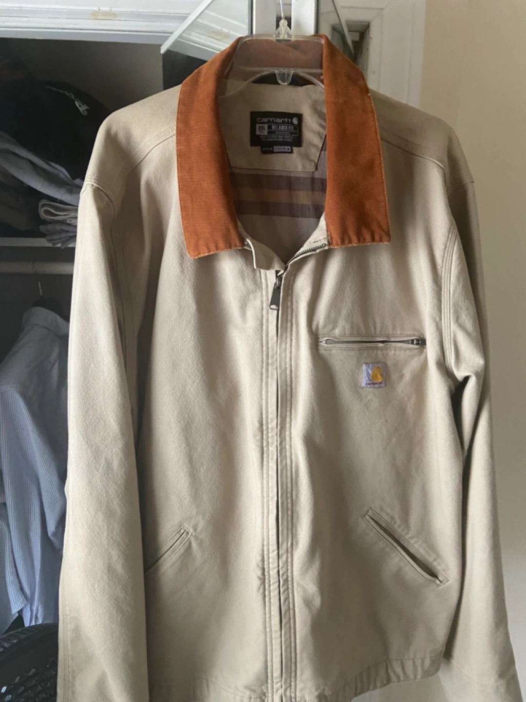 Carhartt Relaxed Fit Jacket 2XL Tall Beige - photo 3