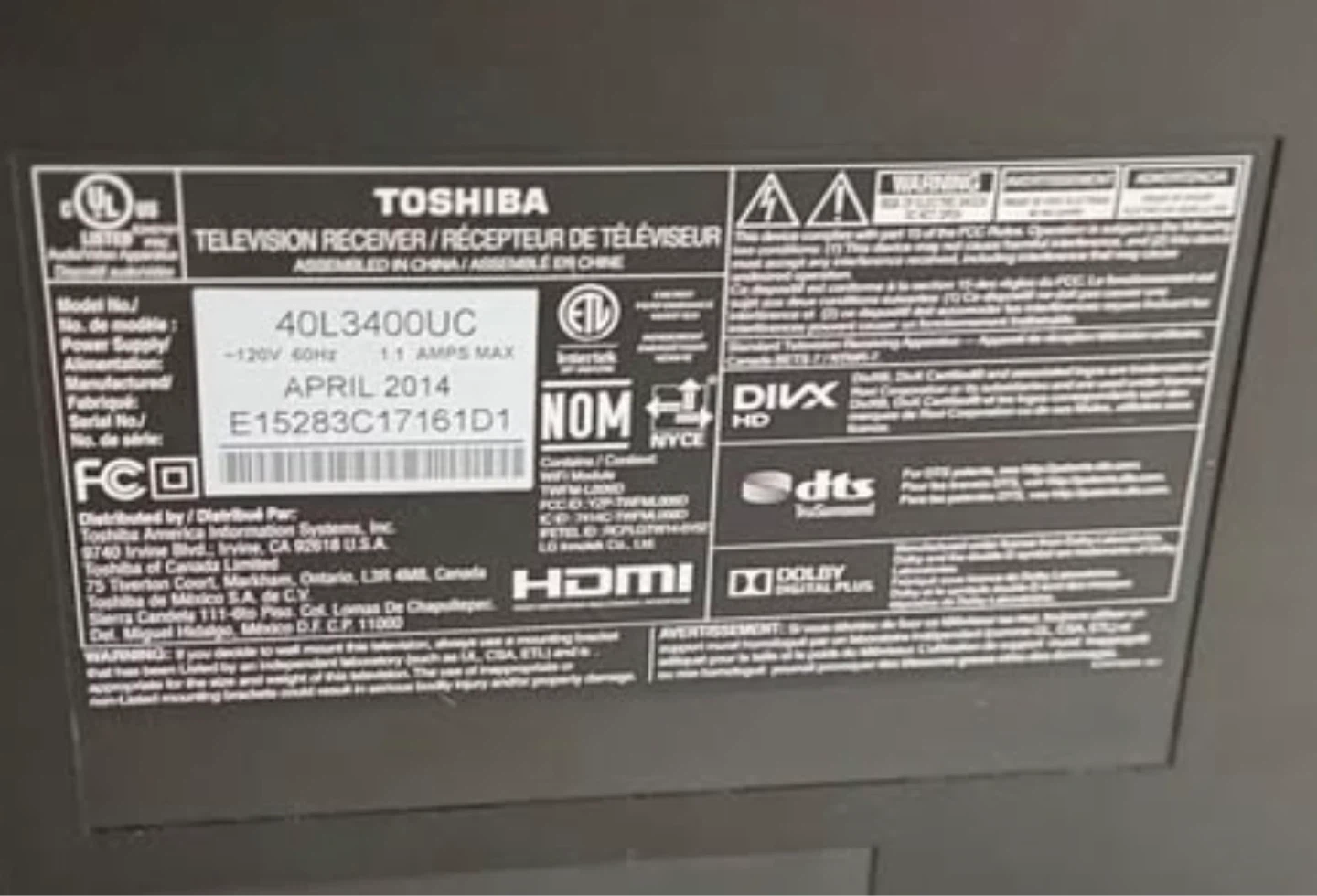Toshiba 40" 40L3400UC Full HD Smart LED TV - photo 3