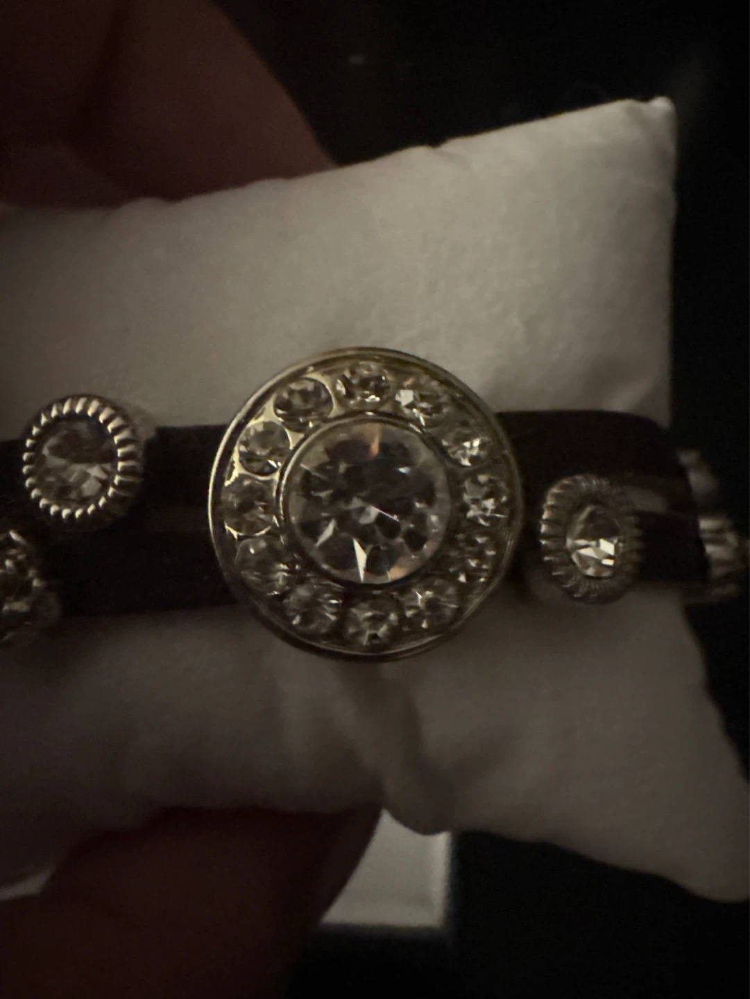 New Genuine Leather Cubic zircon Charm Bracelet - photo 3