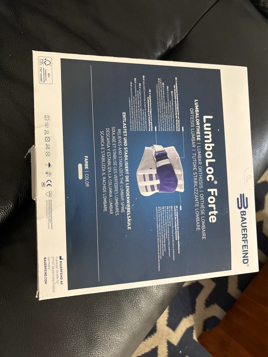 (Price is negotiable) Bauerfeind LumboLoc Forte Back Brace - photo 3