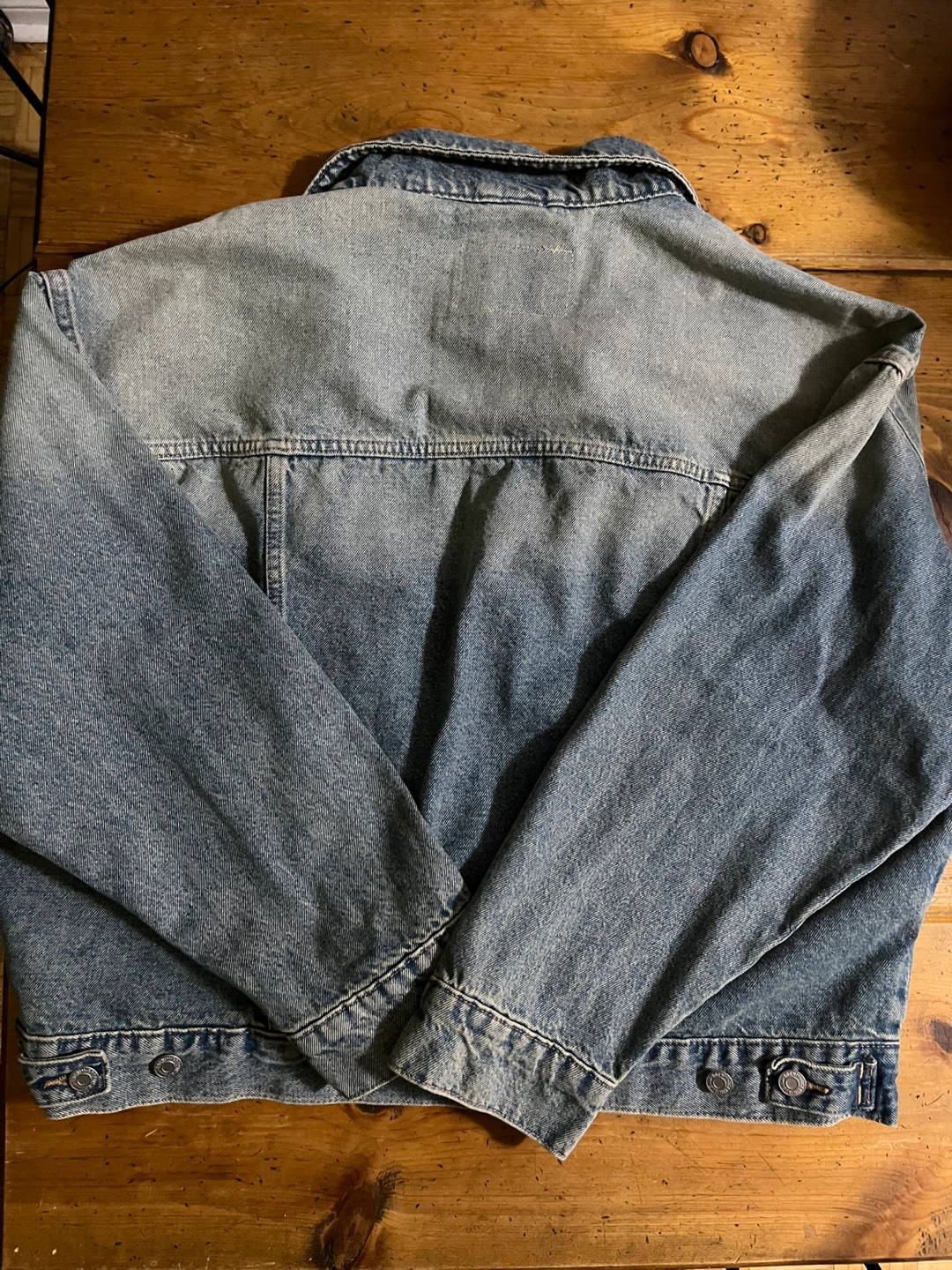 H&M &Denim Oversized Jean Jacket, Large, New With Tags - photo 4