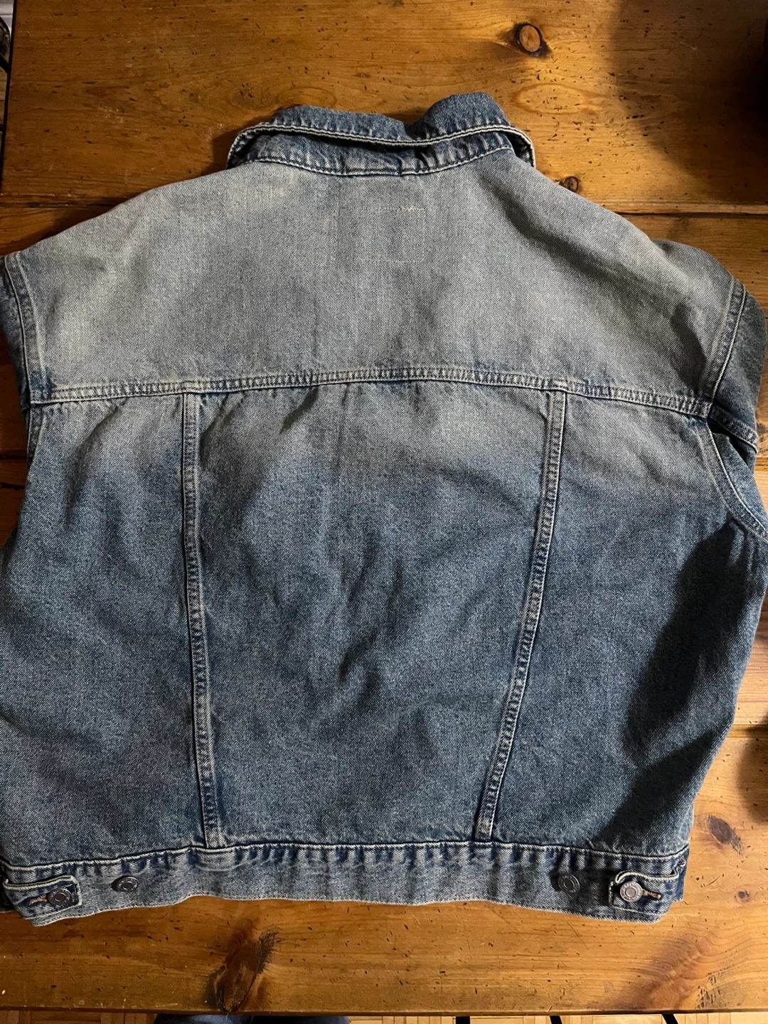 H&M &Denim Oversized Jean Jacket, Large, New With Tags - photo 3