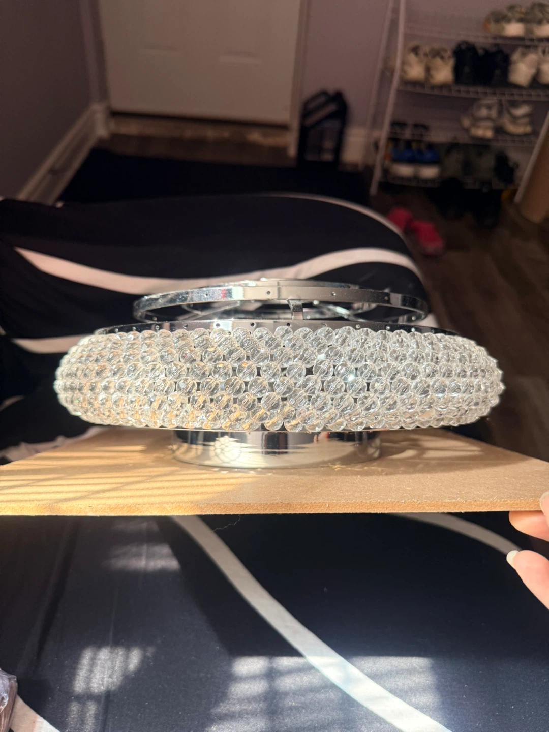 Flush Mount Ceiling Light Fixture with Crystal Beads - photo 4