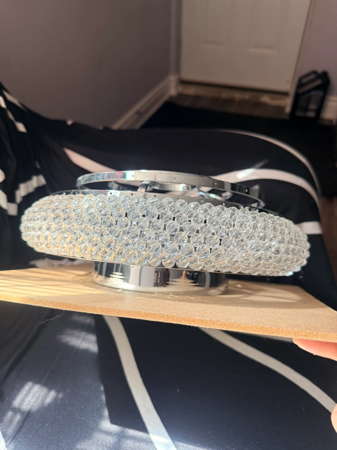 Flush Mount Ceiling Light Fixture with Crystal Beads - photo 3
