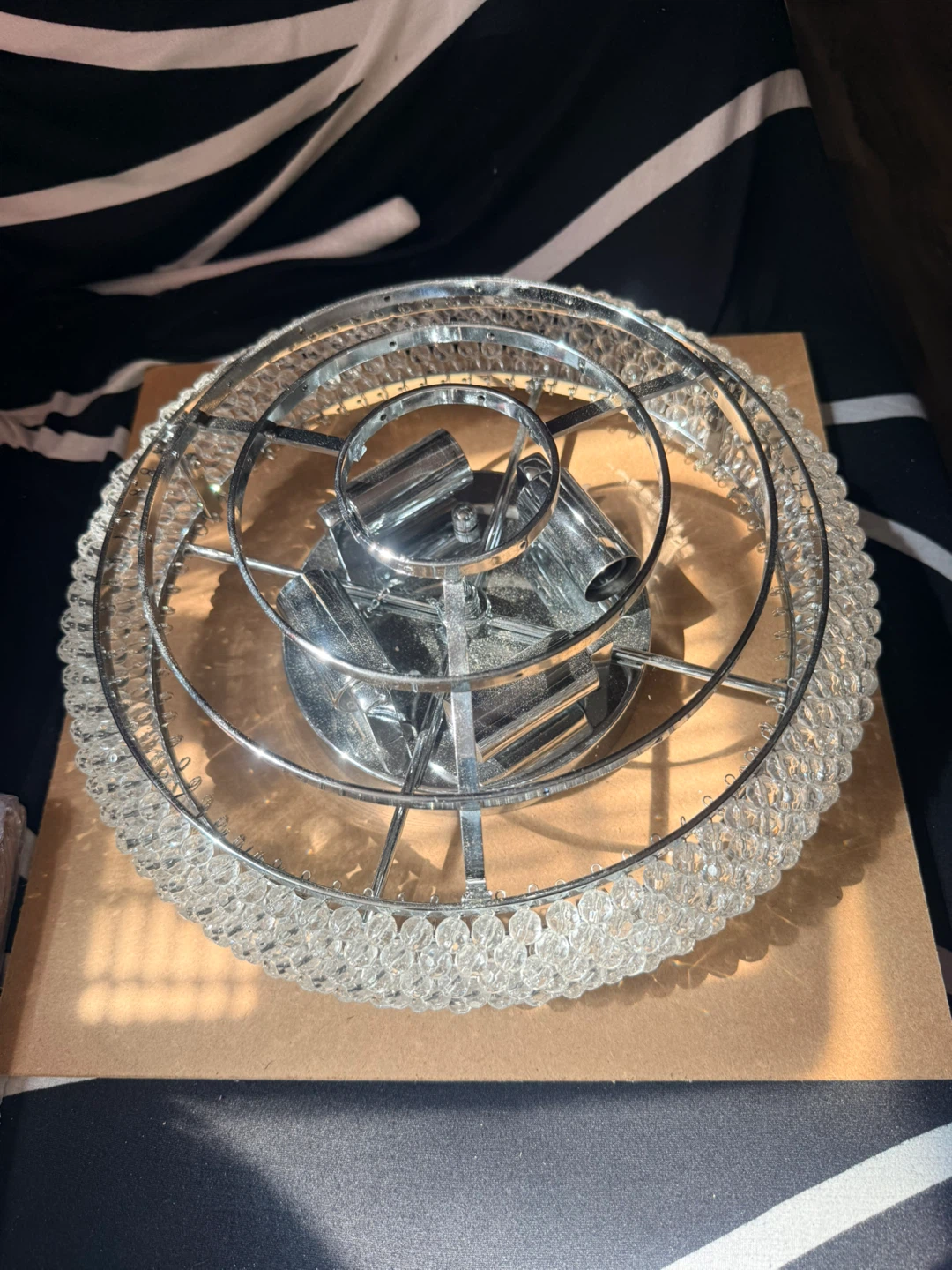 Flush Mount Ceiling Light Fixture with Crystal Beads - photo 5