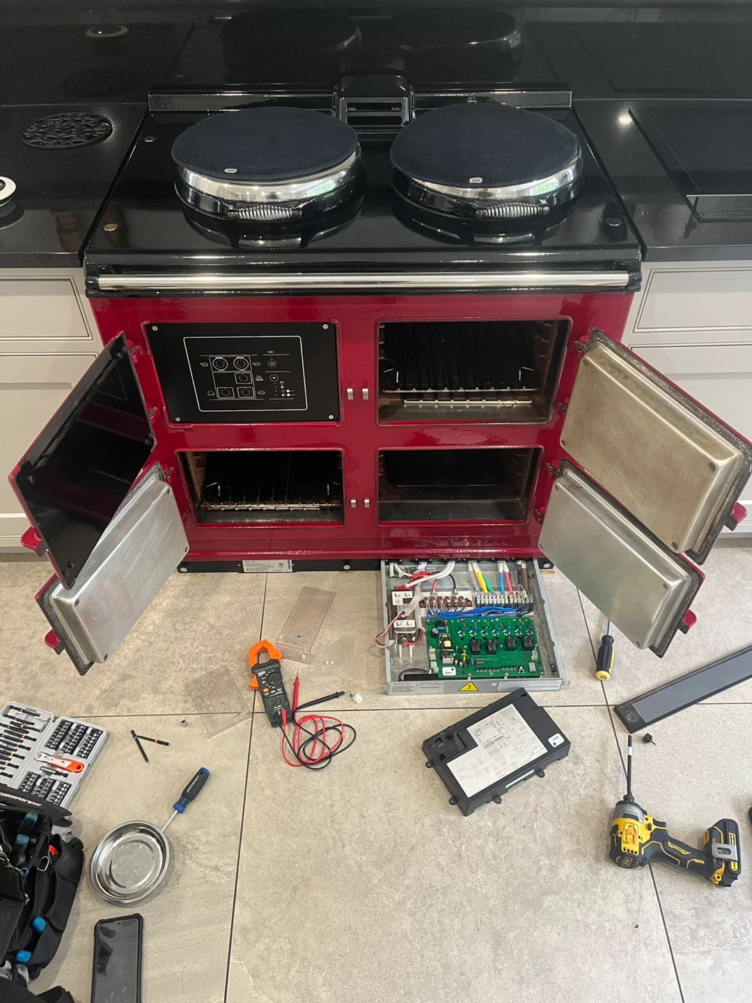 Red Aga Range Cooker - photo 4