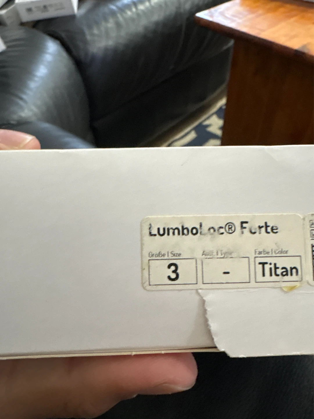 Bauerfeind LumbLoc Forte Lumbar Orthosis - Size 3 - Titan - photo 2