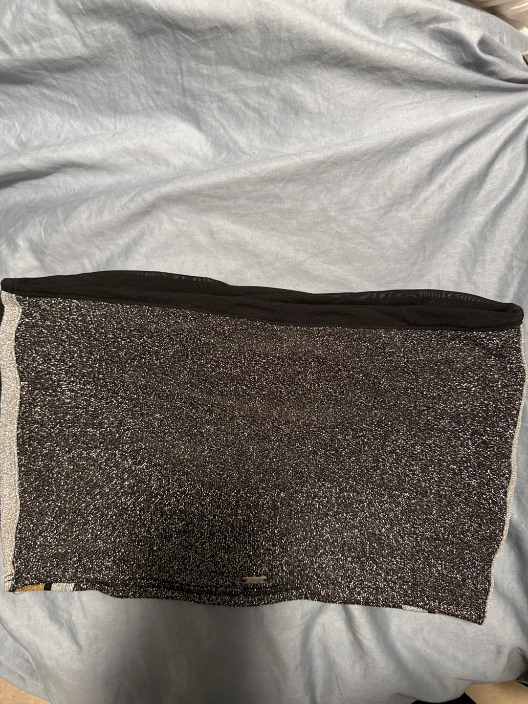 PINK/ Victoria’s Secret- Sparkly Black Tube Top size M - photo 2