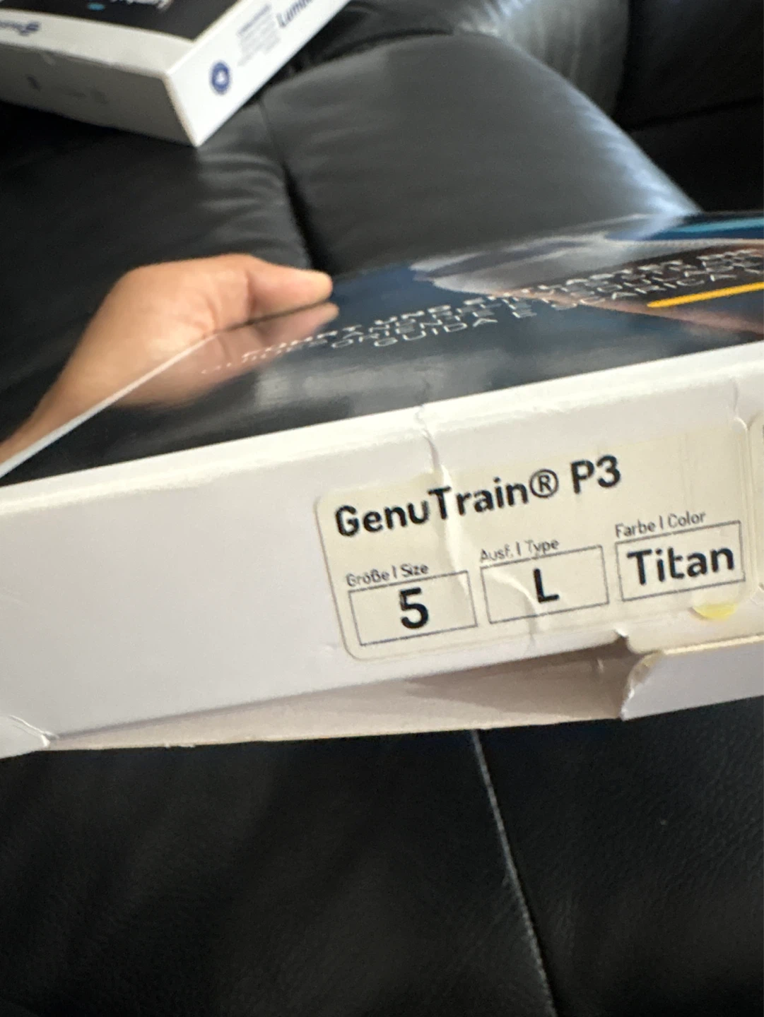 Bauerfeind GenuTrain P3 Knee Support - Size 5, Titan - photo 2