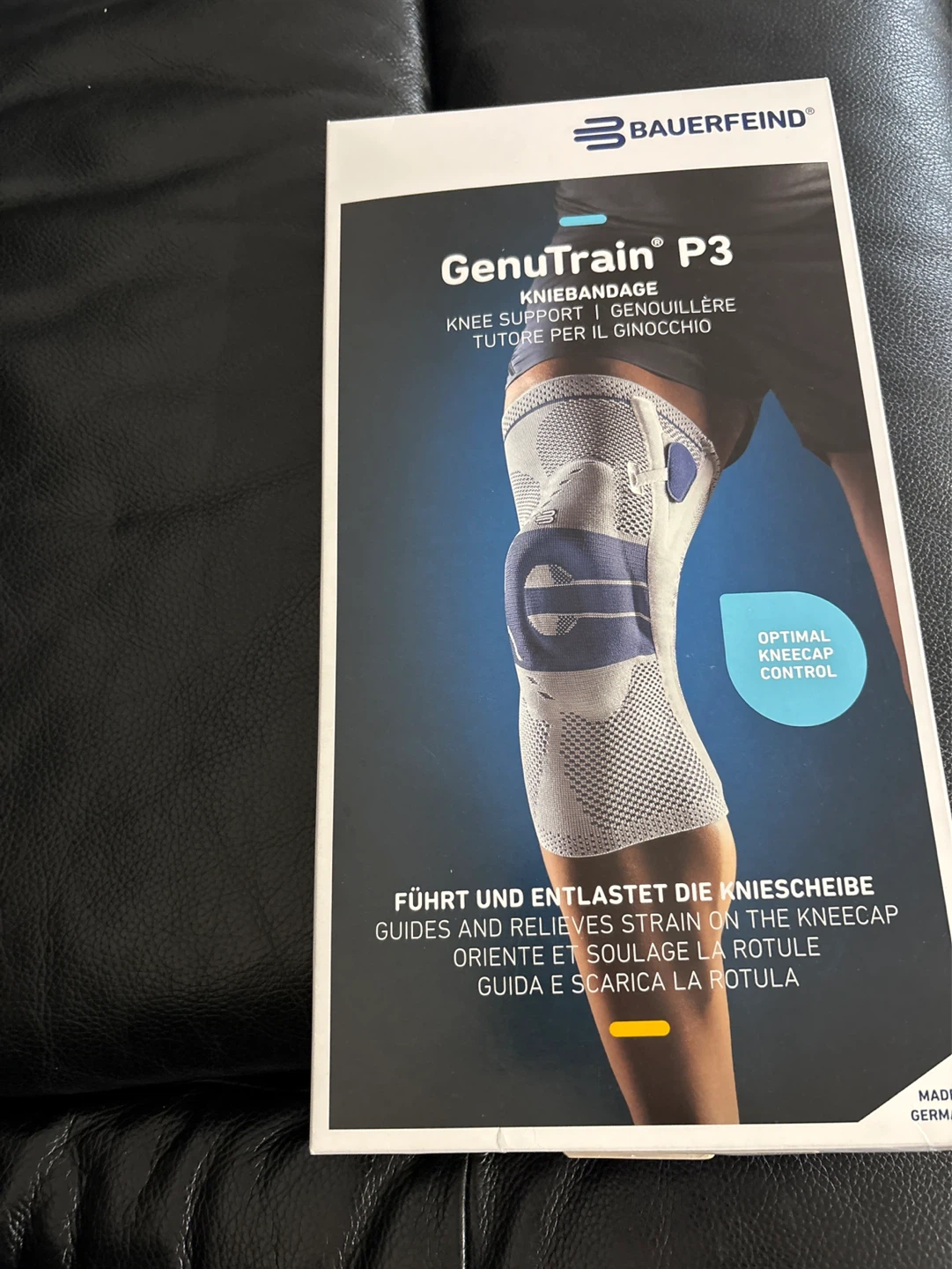 Bauerfeind GenuTrain P3 Knee Support - Size 5, Titan