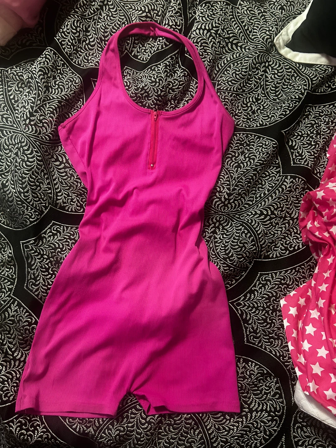Pink Halter Neck Romper
