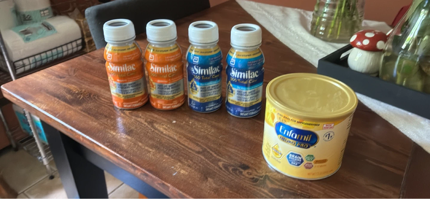 Similac and Enfamil formula