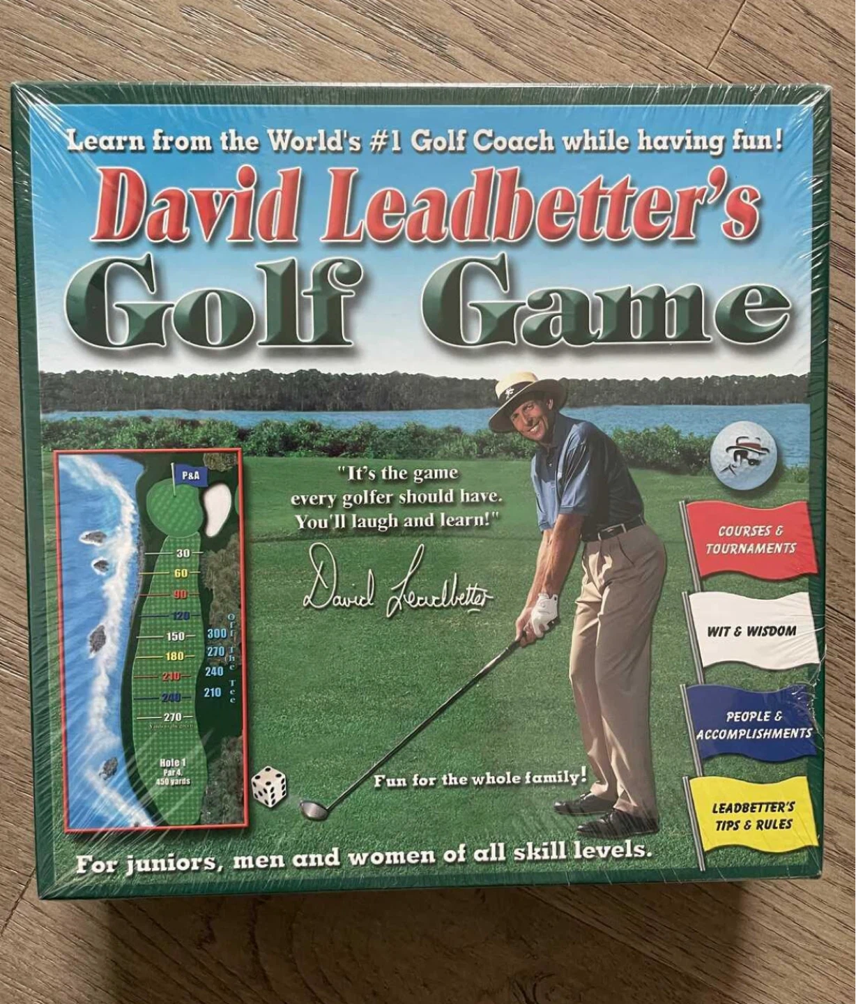 NEW! VINTAGE David Leadbetter's Golf Game Board Game