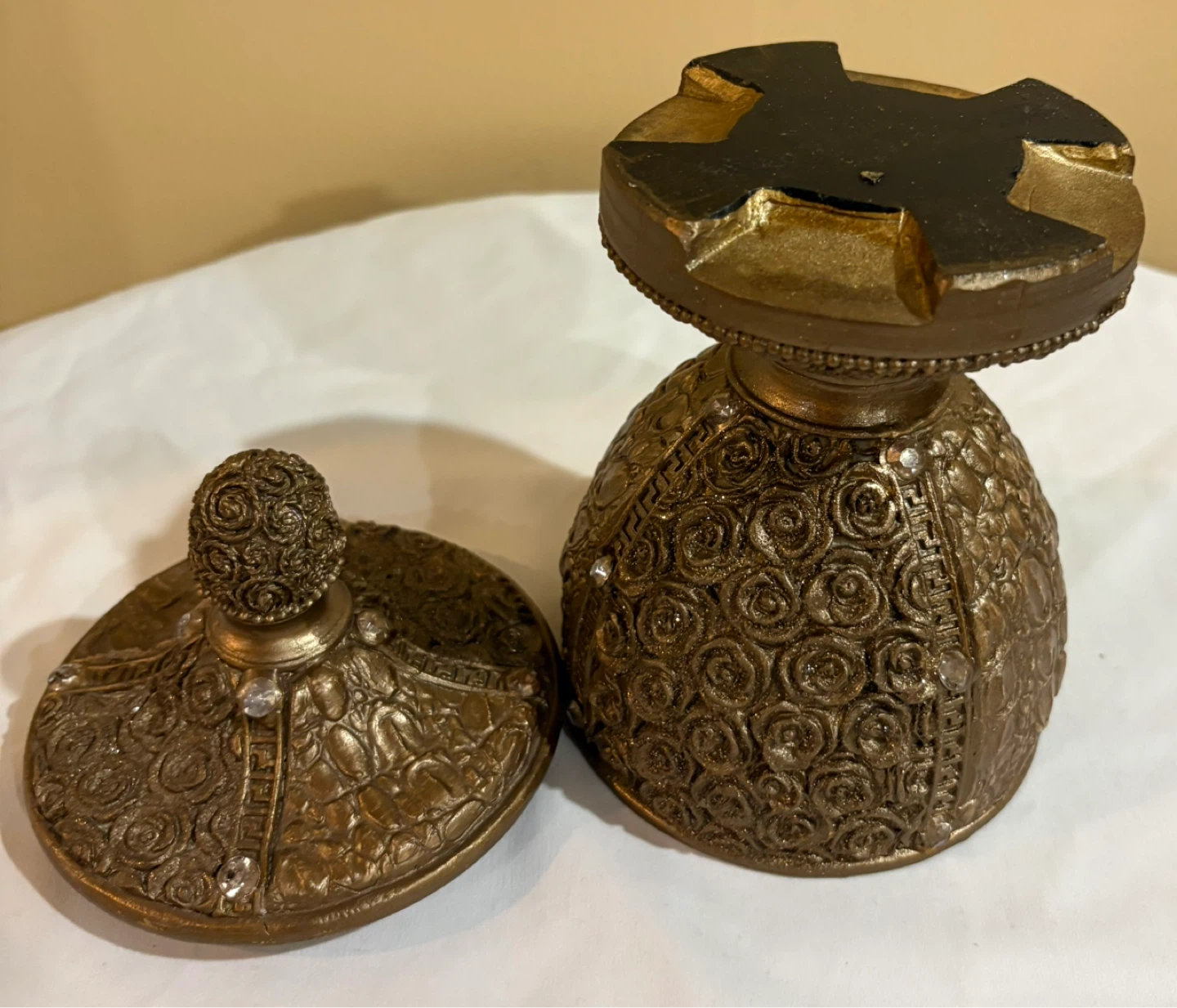 Vintage Ornate Decorative Jar with Lid - photo 5