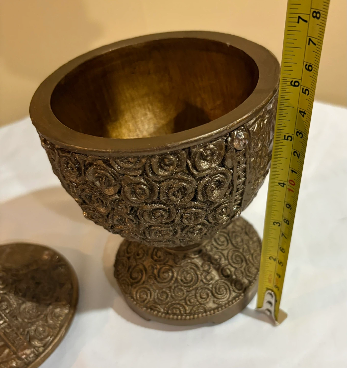 Vintage Ornate Decorative Jar with Lid - photo 3