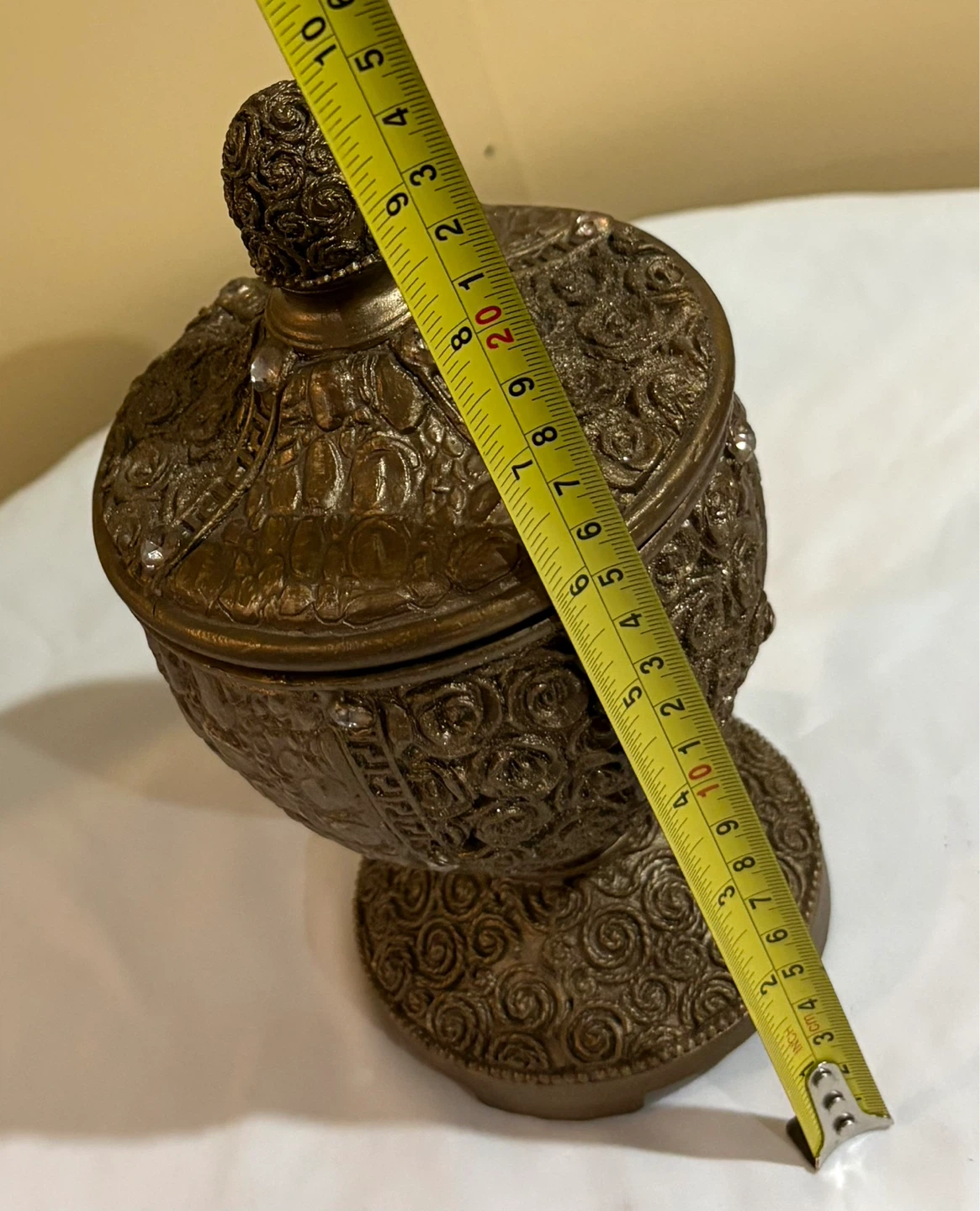 Vintage Ornate Decorative Jar with Lid - photo 2