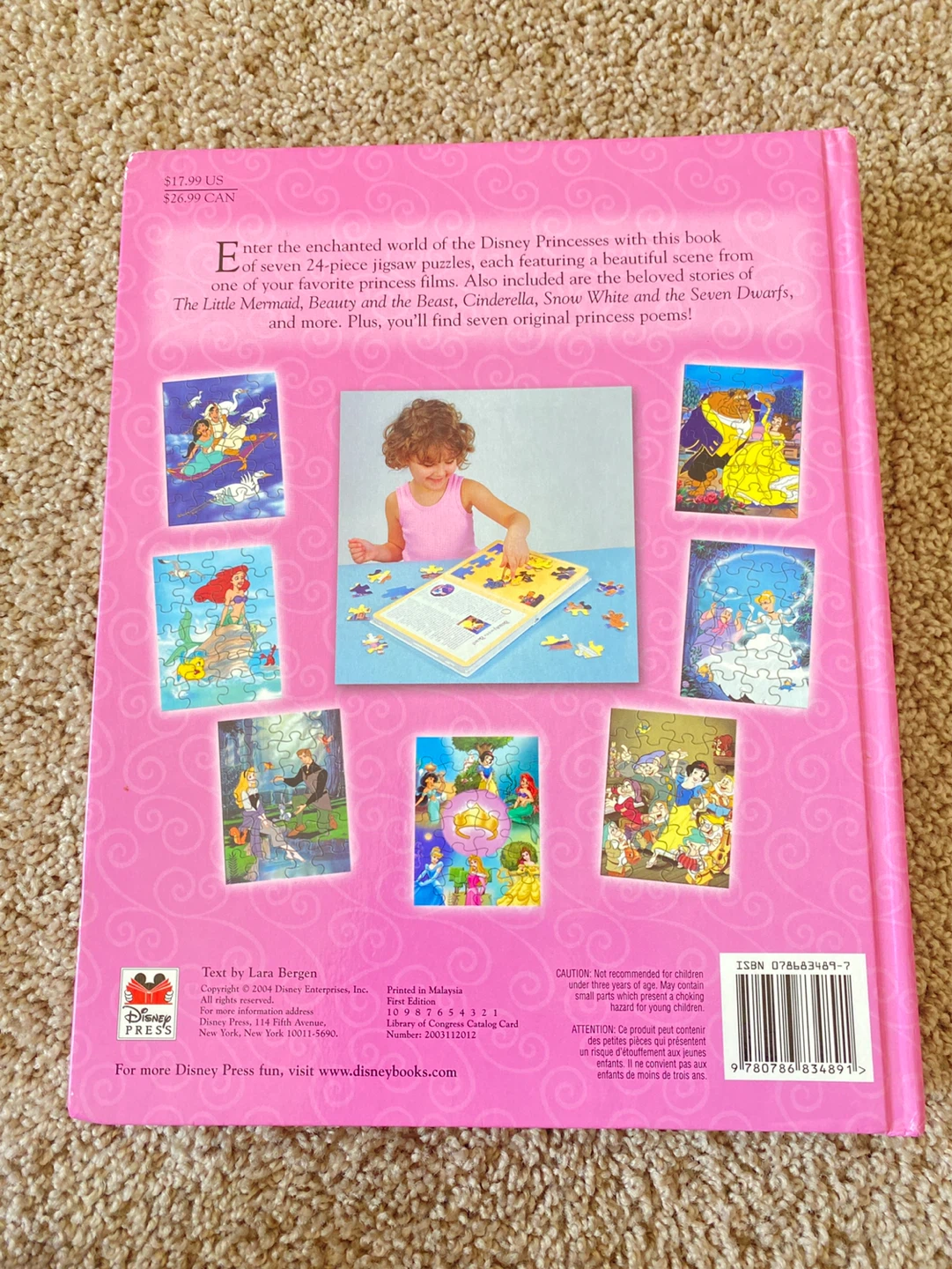 Disney Princess 7 Puzzles and Stories Book - photo 2