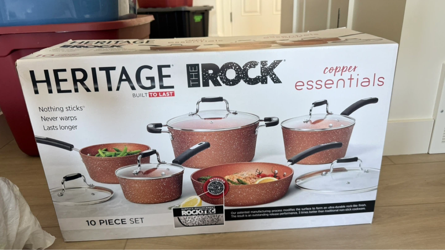 Heritage The Rock Copper Essentials 10 Piece Cookware Set