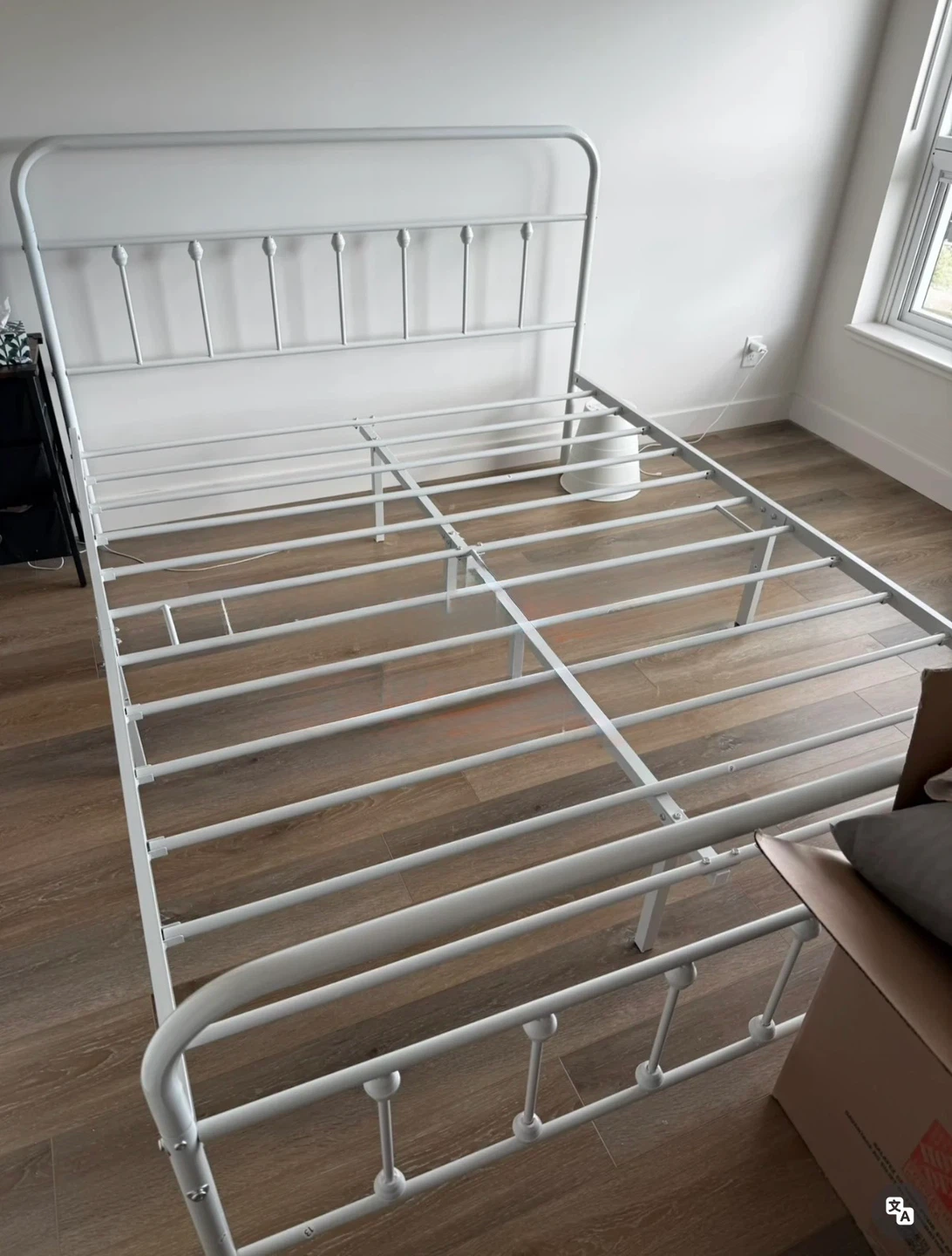 metal queen bed frame with all parts