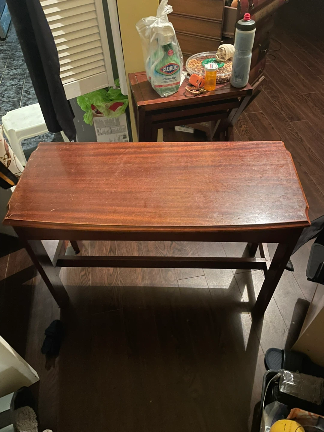 Vintage Wooden Console Table with Drawer