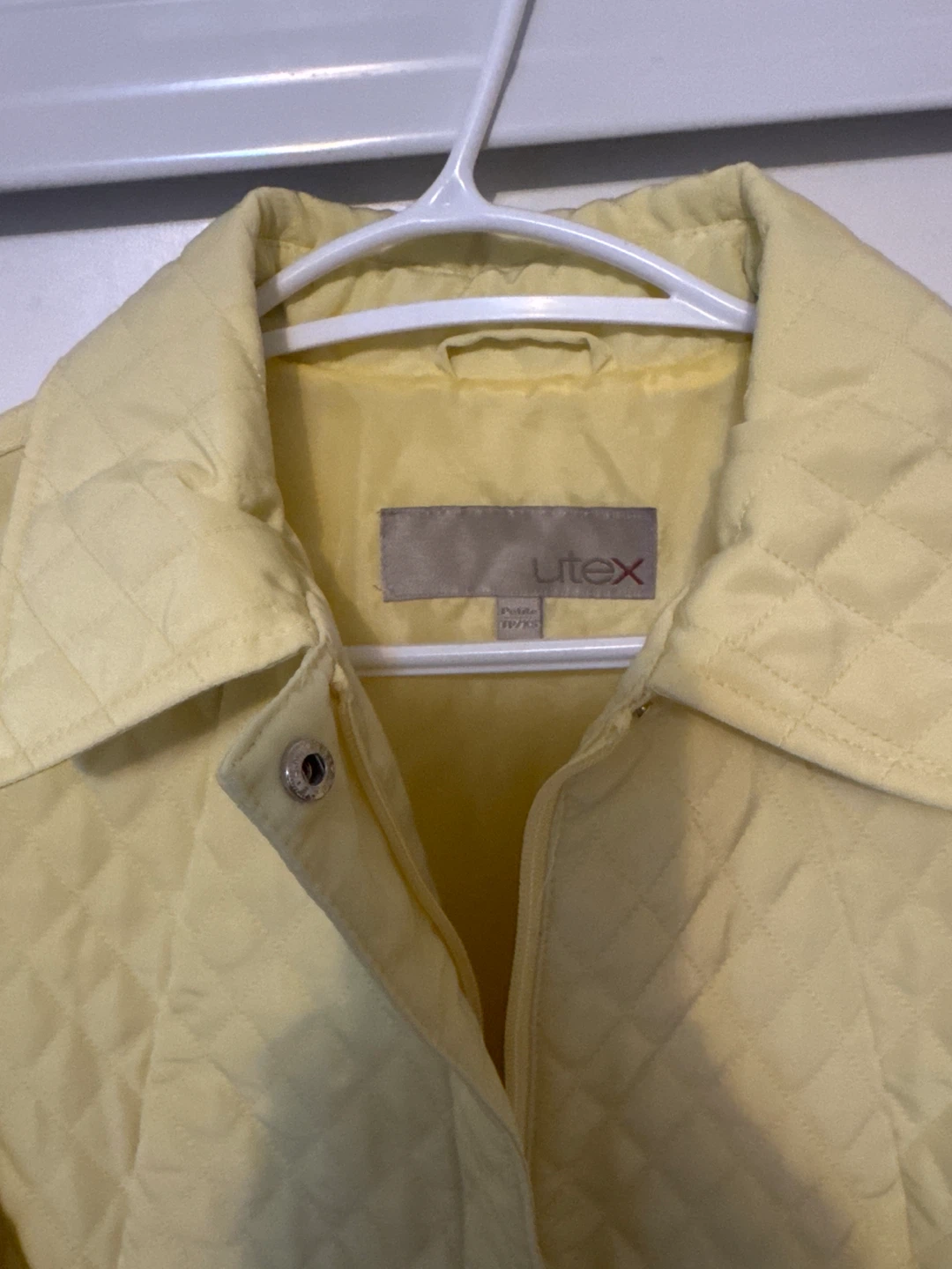 Uttex Yellow Quilted Jacket - Petite M/G
