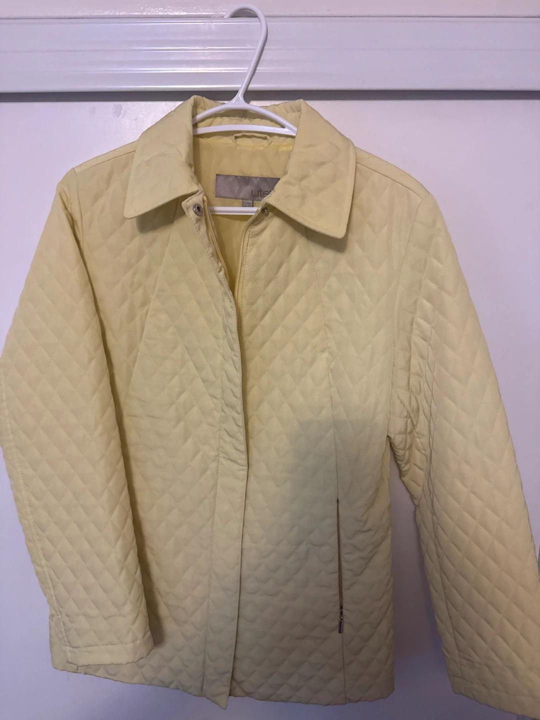 Uttex Yellow Quilted Jacket - Petite M/G - photo 2