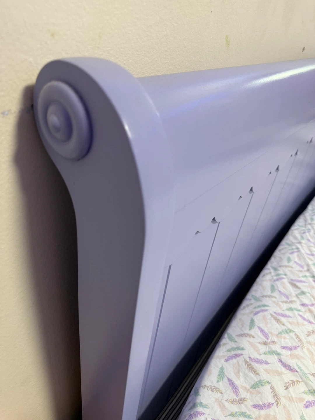 ‼️NEED GONE‼️ Purple Twin Sleigh Bed Frame - photo 5